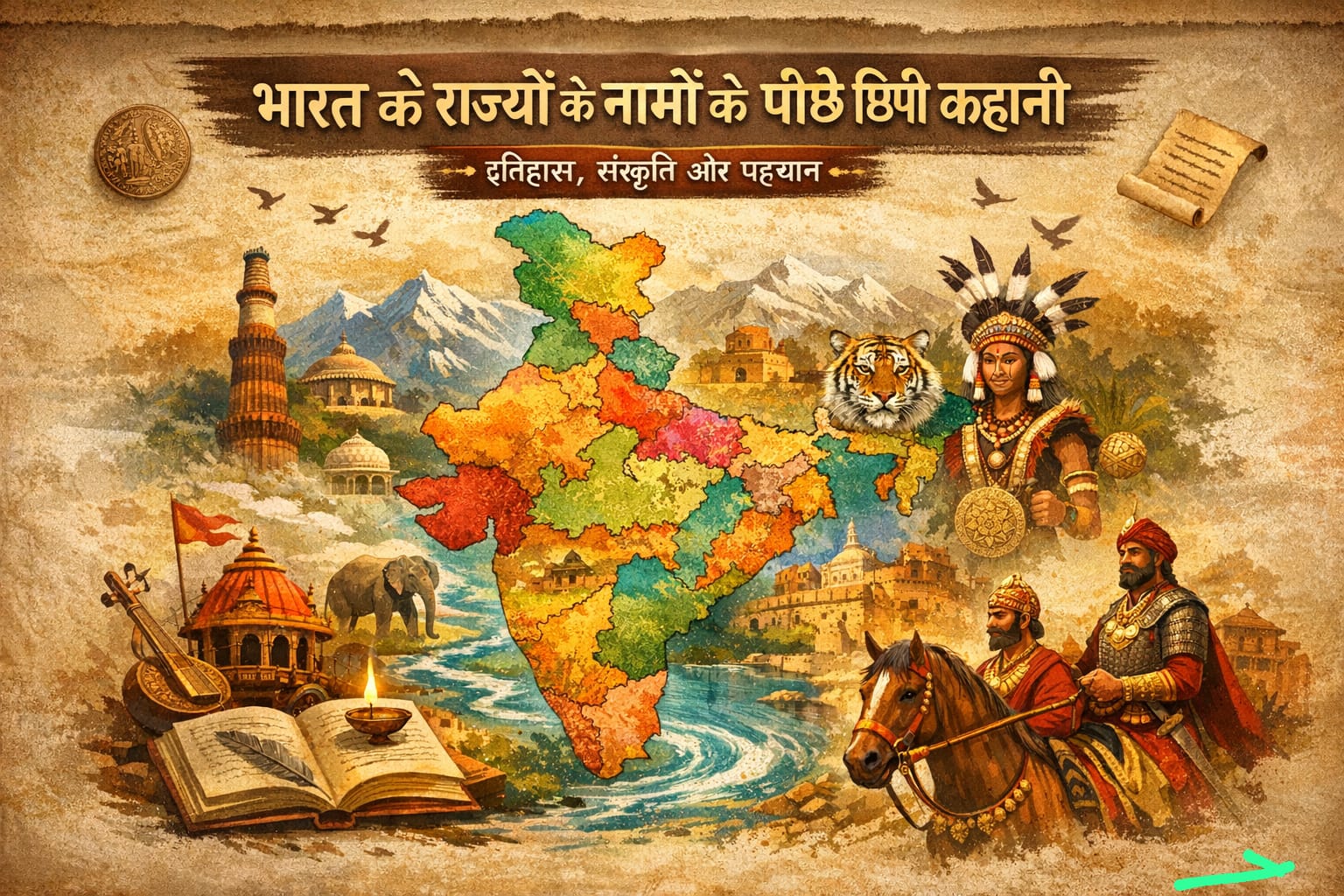 GK| भारत के राज्यों के नामों के पीछे छिपी कहानी: इतिहास, संस्कृति और पहचान की अनोखी यात्रा